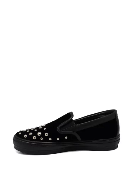 Pantofi loafer Ferragamo de catifea negru