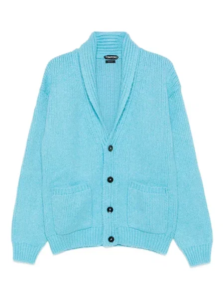 Gulerat cardigan Tom Ford albastru