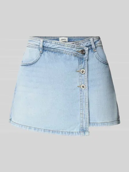 Spódnico-szorty jeansowe o kroju regular fit z czystej bawełny model LESLY' Only niebieskie