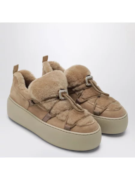 Sneakersy Roger Vivier brązowe