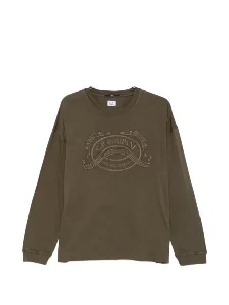 Lung tricou C.p. Company cu autograf verde