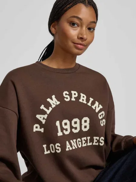 Bluza o kroju oversized z nadrukiem z logo model ‘MERLE’ Jjxx