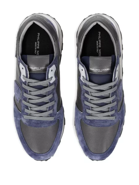 Sneakerși Philippe Model Paris din piele de căprioară gri