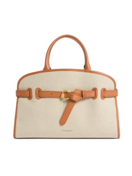 Torebka Coccinelle skórzana beżowa