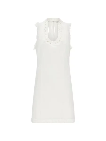 Scurt rochie din denim Ferragamo alb