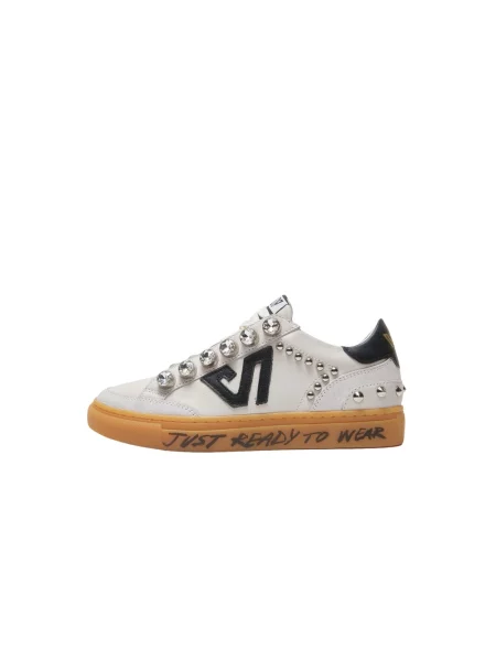 Sneakersy Emanuélle Vee skórzane białe