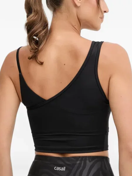 Top Casall asimetric negru