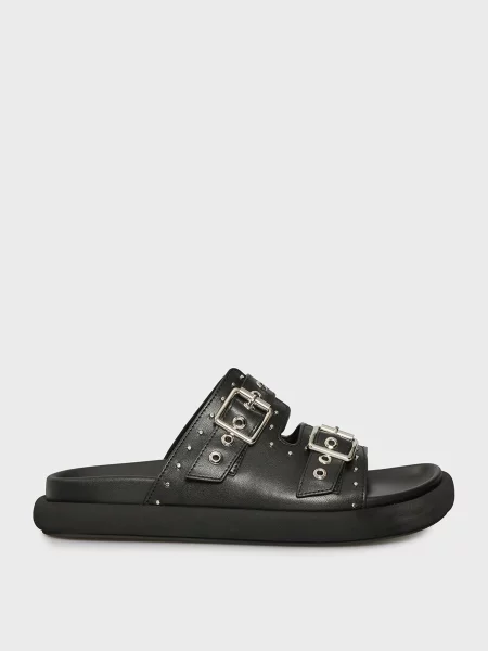 Кожаные шлепанцы Prpy черные