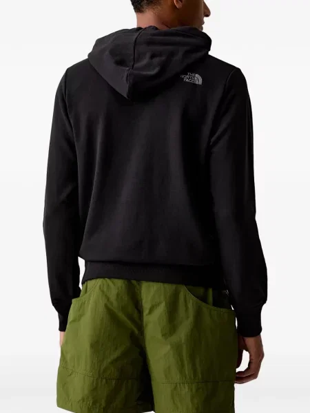 Mikina s kapucí The North Face s přední kapsou s autogramem černá