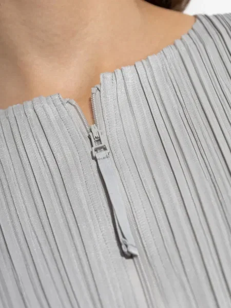 Geacă Pleats Please Issey Miyake plisată gri