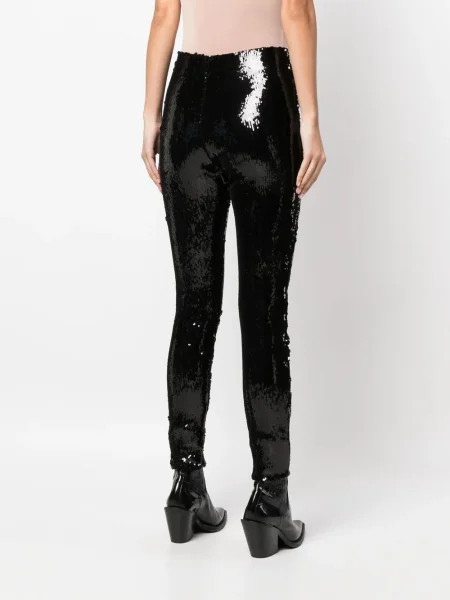 Pantaloni Isabel Marant cu paiete negru