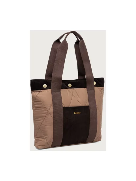 Barbour torebka tote Healy brązowa