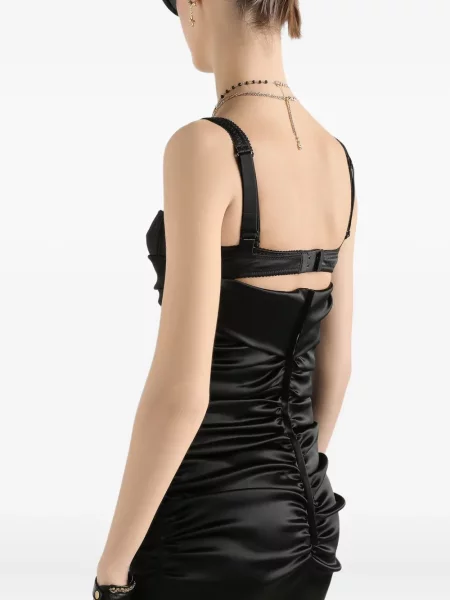 Rochie Dolce & Gabbana din satin de costum negru