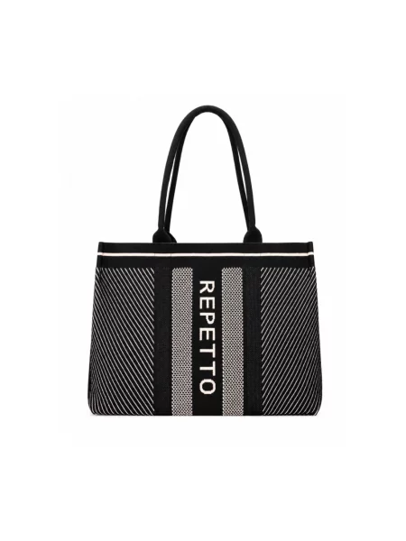 Shopperka Repetto pleciona biała