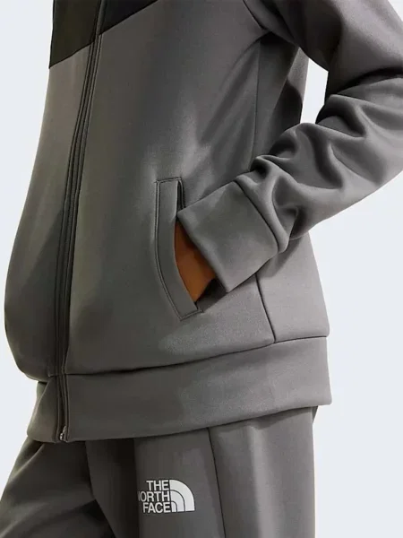 Bluza z kapturem dziecięca The North Face szara