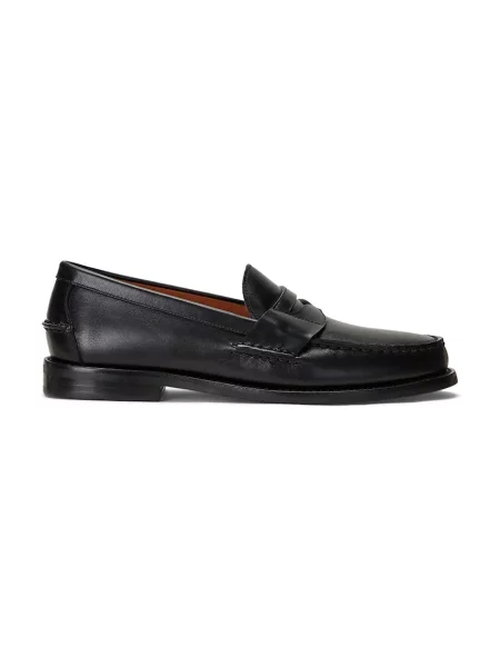 Δερμάτινα μοκασίνια Polo Ralph Lauren Alston Penny μαύρο