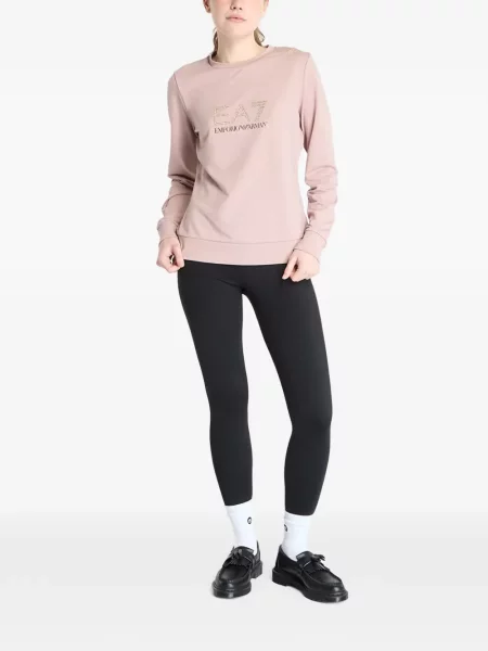 Hanorac Ea7 Emporio Armani cu imagine roz
