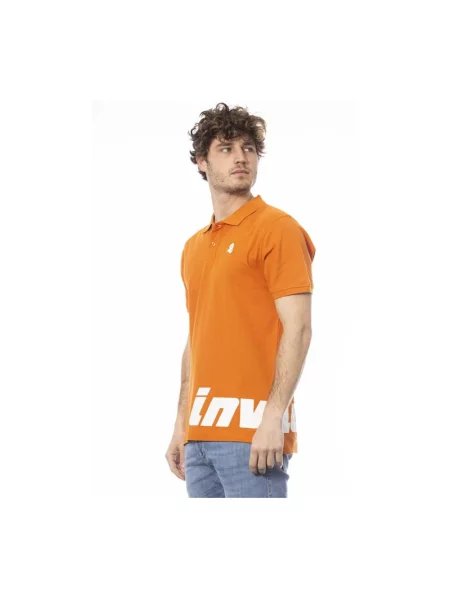 Koszulka polo Invicta z krótkim rękawem pomarańczowa