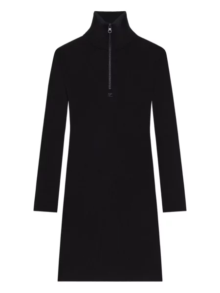 Sukienka Courreges z dżerseju garniturowa czarna