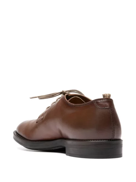 Pantofi derby Officine Creative din piele maro