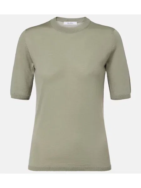 Top Max Mara de lână verde