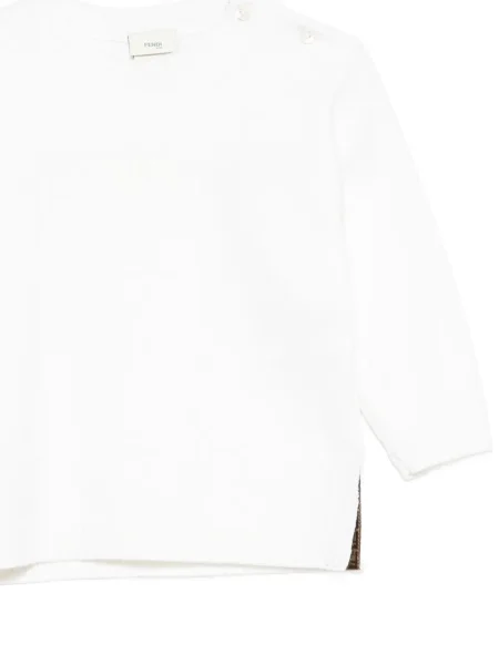 Sweter dziecięcy Fendi biały