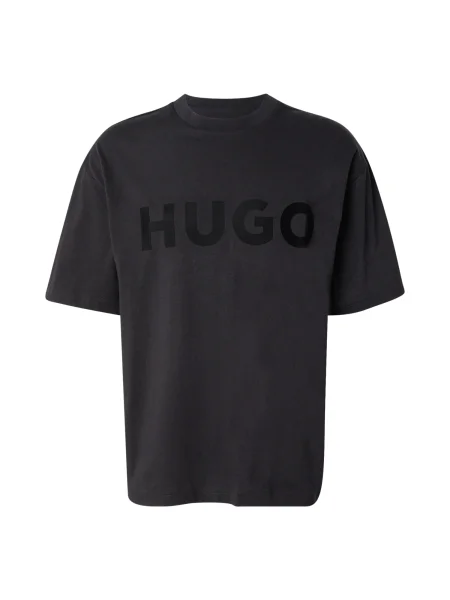HUGO Tricou Dinkee Oversize negru