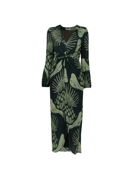 Rochie midi Andres Otalora cu imagine verde