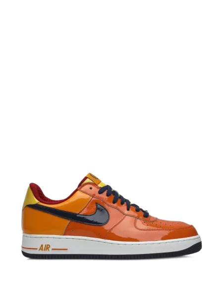 Fűzős csipkés sneaker Nike Air Force 1 narancsszínű