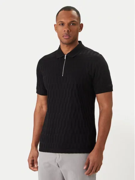 KARL LAGERFELD Tricou polo negru