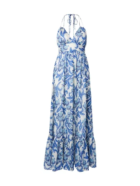 SWING Rochie fildeş / aqua / regal albastru