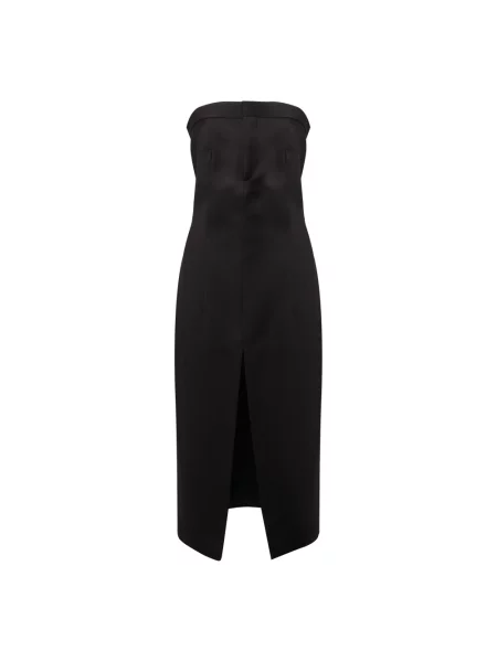 Sukienka midi Nineminutes z rozcieciem czarna