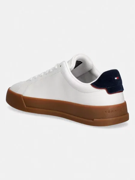 Tommy Hilfiger TH COURT LTH DETAIL ESS sneakersy skórzane białe