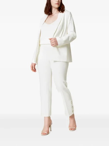 Pantaloni Twinset alb