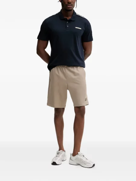 Polo majica Ea7 Emporio Armani s autogramom plava