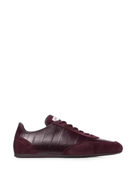 Sneakerși Jimmy Choo din piele cu imagine roșu