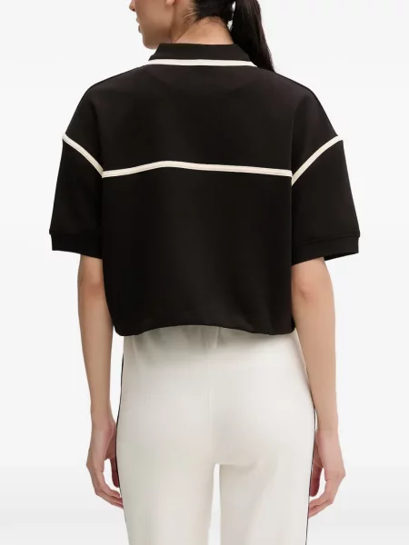 Tricou polo Guess cu cordon maro