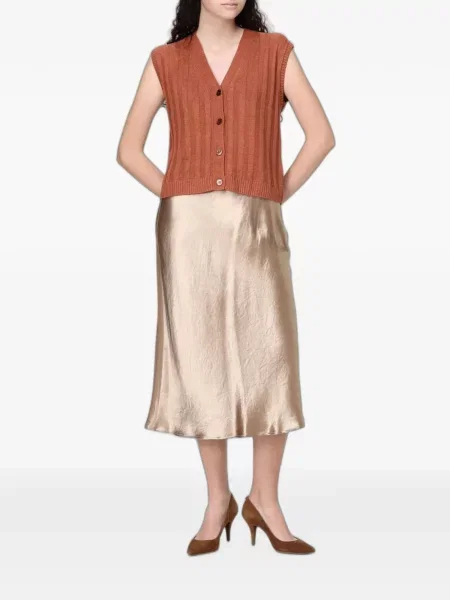 Vestă Max Mara de in portocaliu