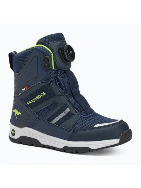 Ghete de zăpadă pentru copii KangaROOS K-MJ Hunter RTX FX dark navy / lime marină