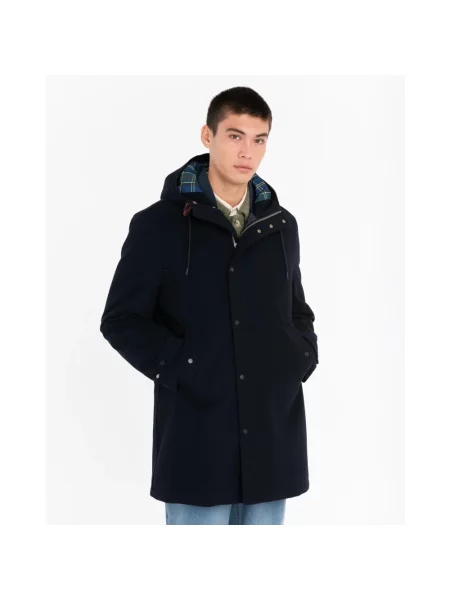 Parka Manuel Ritz wełniana niebieska
