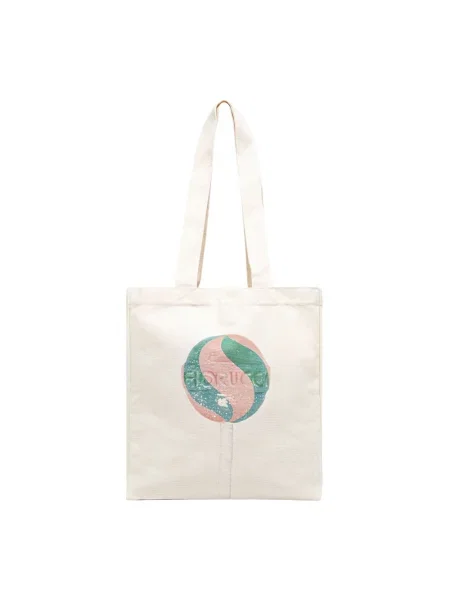 Fiorucci torba Lollipop Print Canvas Tote beżowy