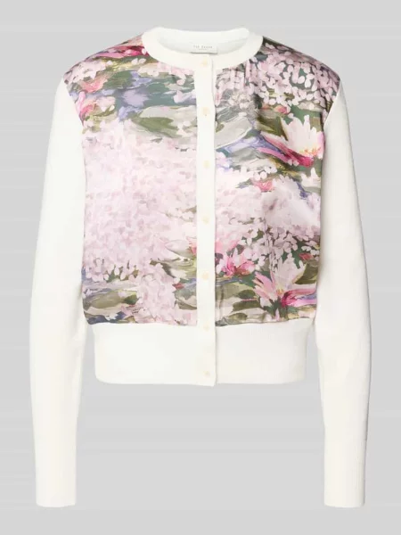 Kardigan z prążkowanym dekoltem pod szyję model SISILLA' Ted Baker