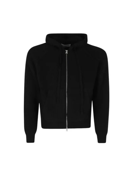 Bluza z kapturem Dunst wełniana z kapturem czarna