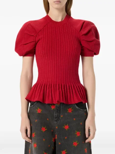 Scurt pulover Blumarine roșu