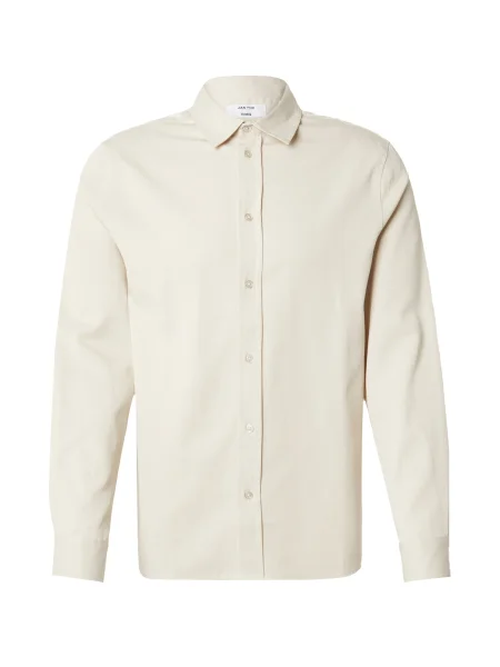 DAN FOX APPAREL Cămașă Essential murdar alb