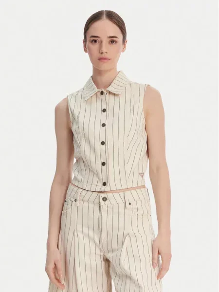 Guess Jeans Жилет Écru