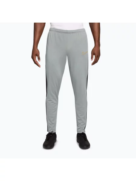 Pantaloni pentru bărbați Nike Academy Dri-Fit light smoke grey/white/black/metallic gold alb