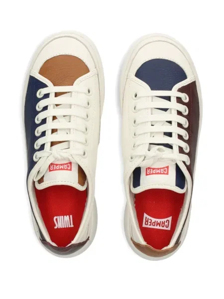 Sneakerși Camper cu șireturi din piele maro