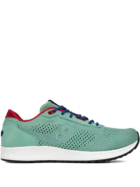 Sneakerși Saucony cu șireturi din dantelă verde