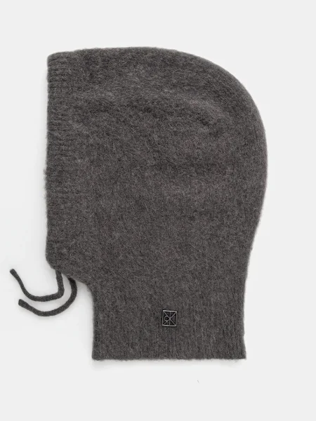 Вълнена шапка Calvin Klein сиво